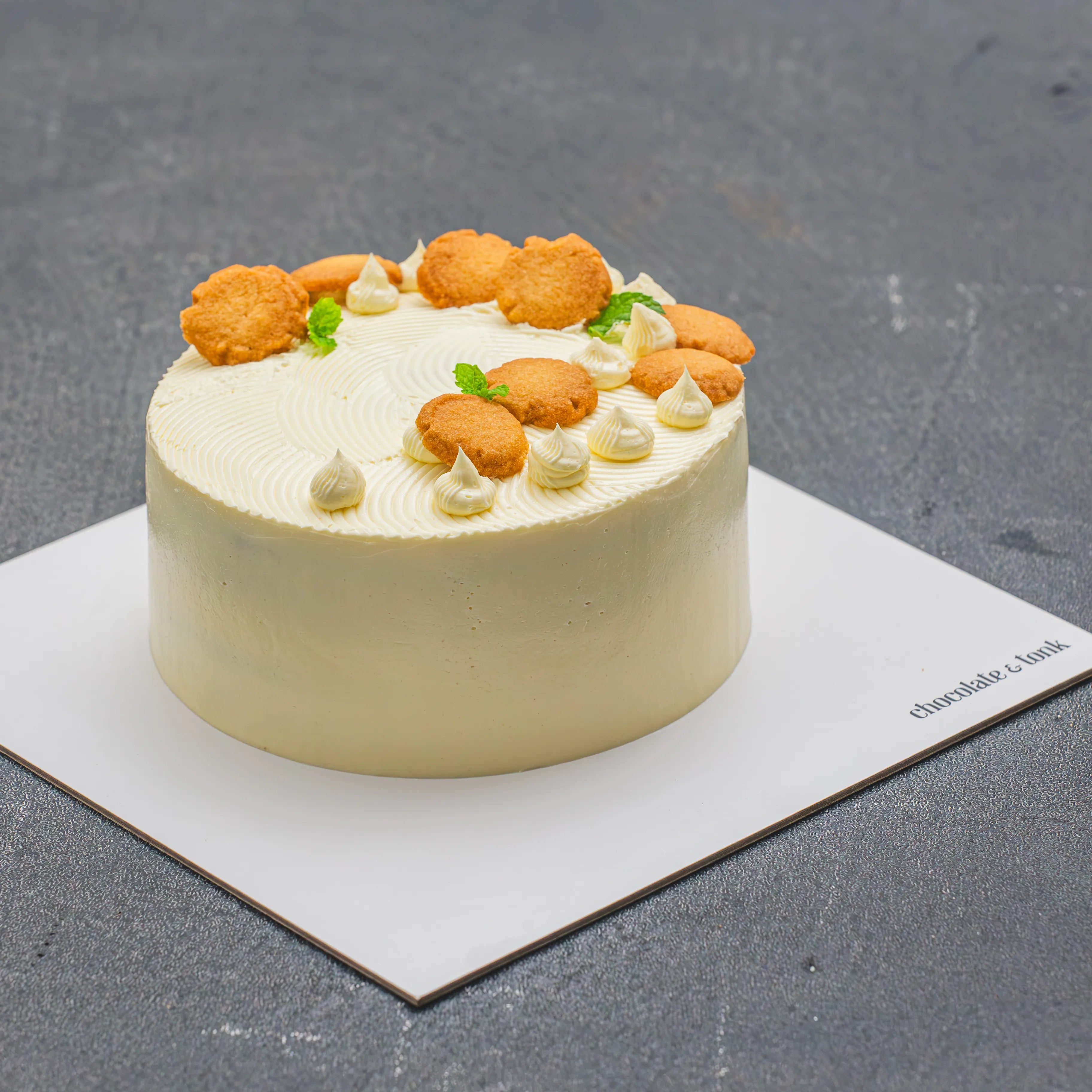 Classic vanilla cake layered with American buttercream