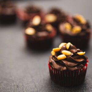 Chocolate with Peanut Butter Cupcakes